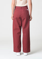 Klitmøller Collective Lydia denim pants GOTS Burgundy