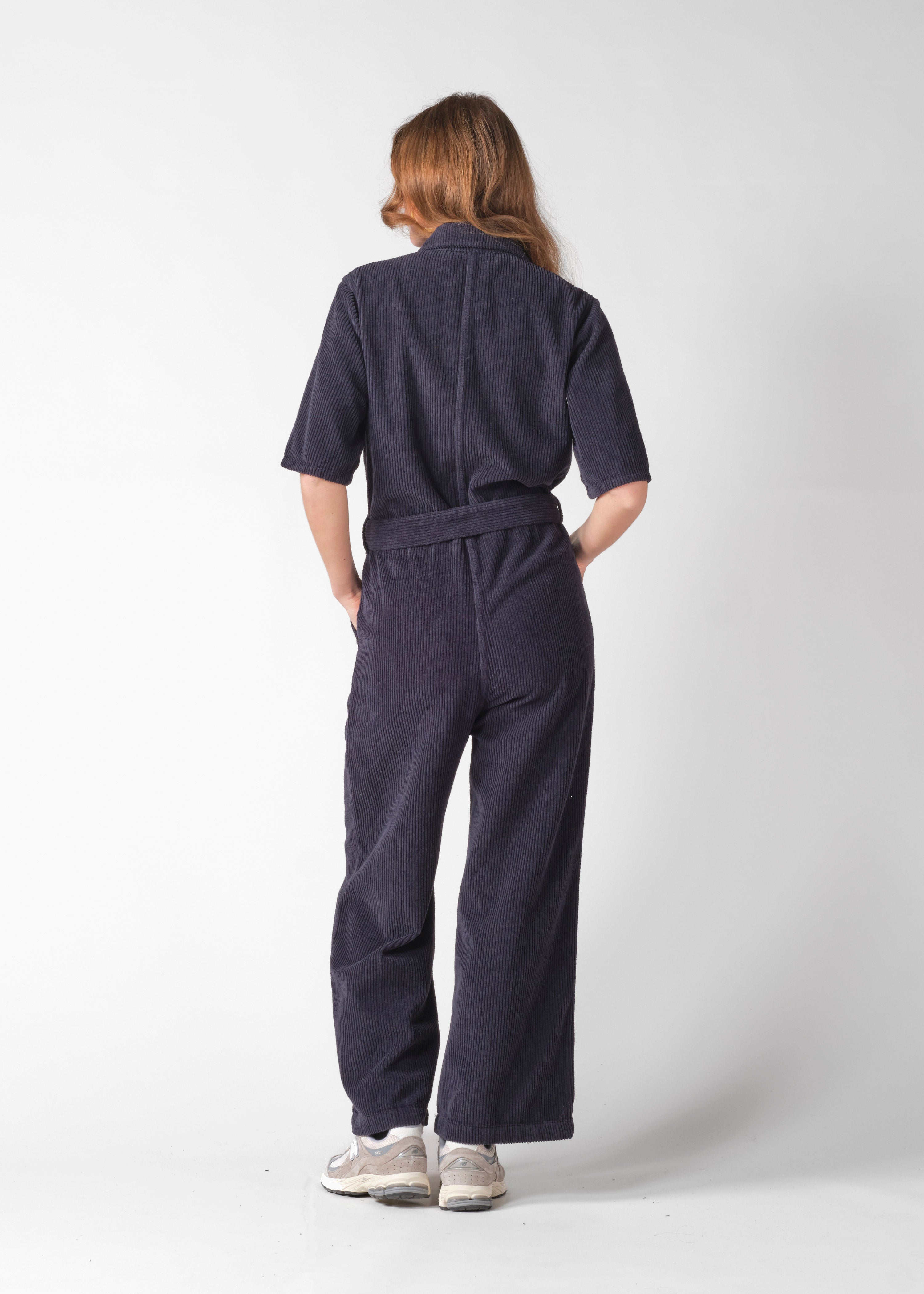 Klitmøller Collective Asta cord jumpsuit GOTS - Navy
