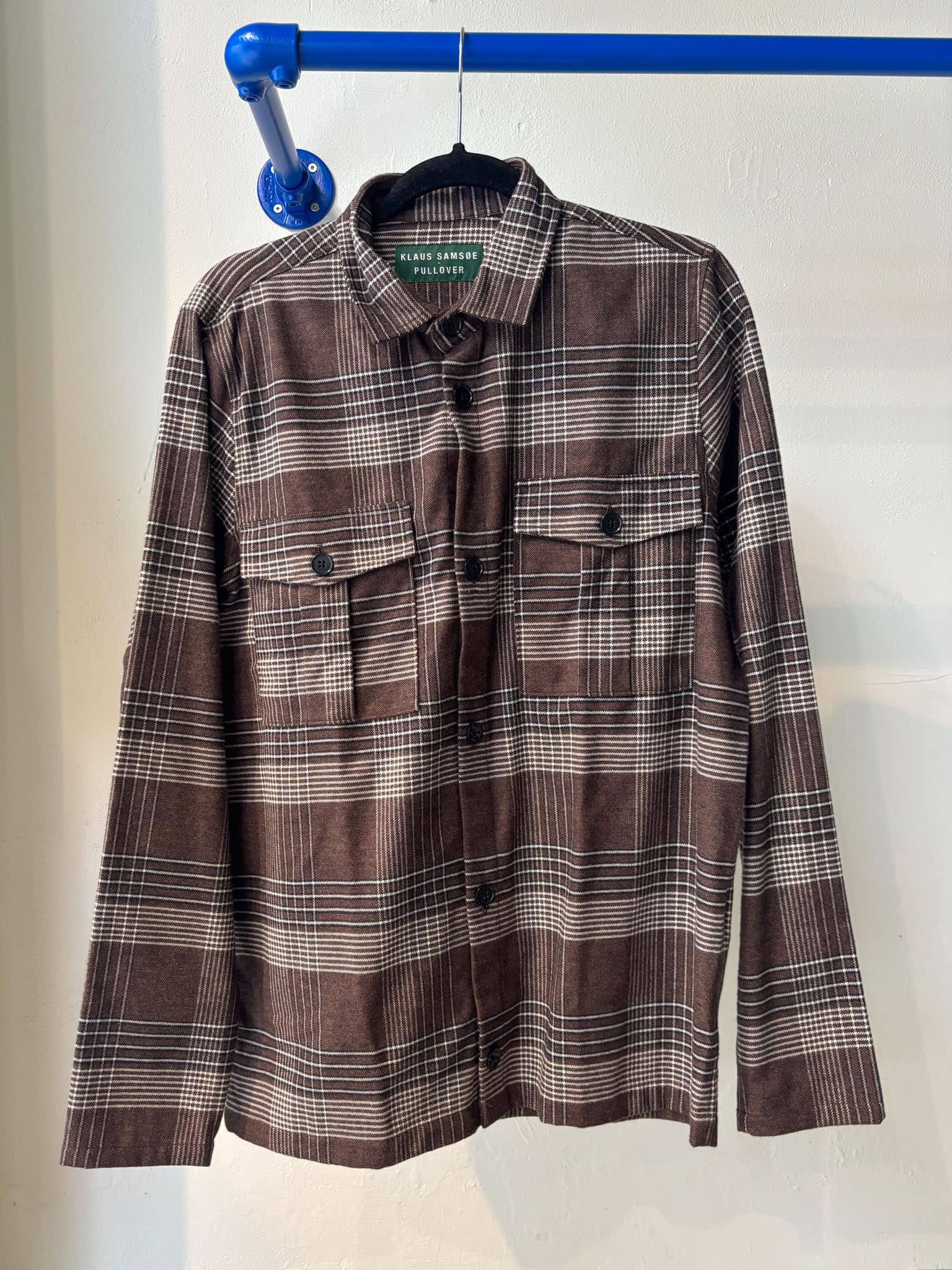 Klaus Samsøe - Ternet Overshirt brown