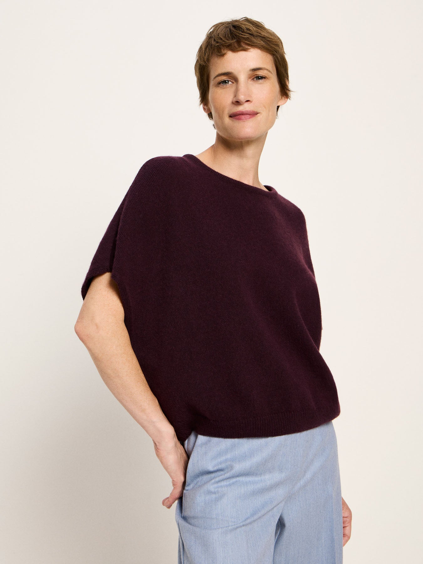 Lanius - Knitted Shirt - Bordeaux