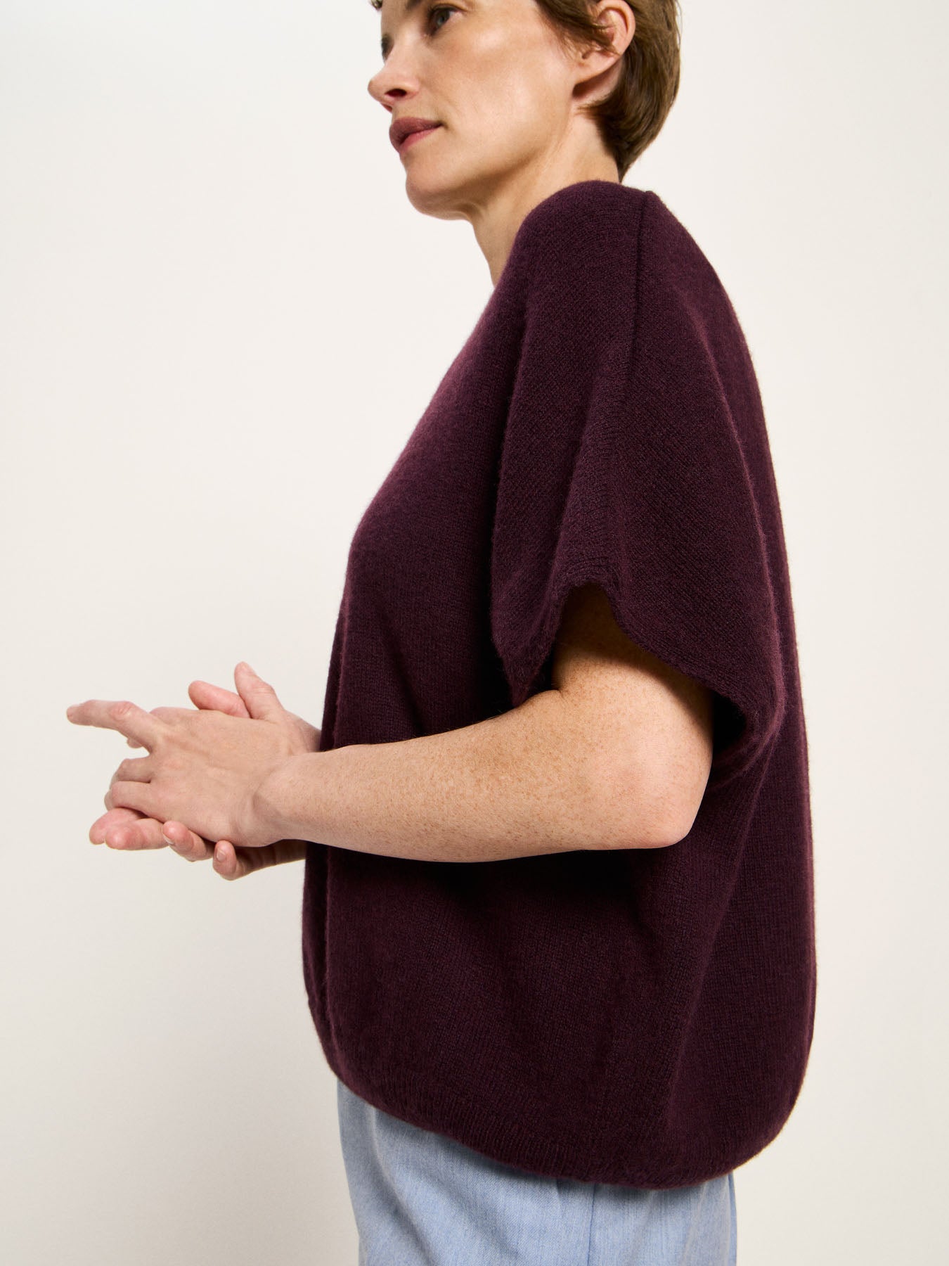Lanius - Knitted Shirt - Bordeaux
