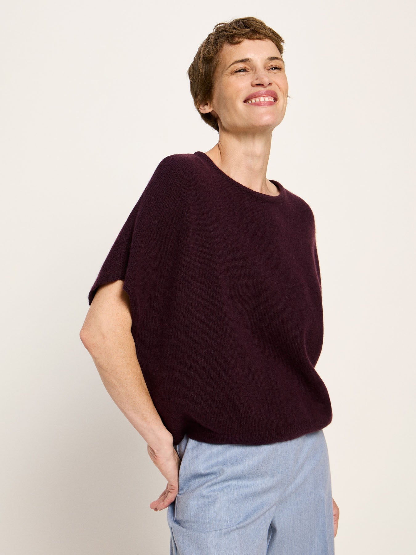 Lanius - Knitted Shirt - Bordeaux