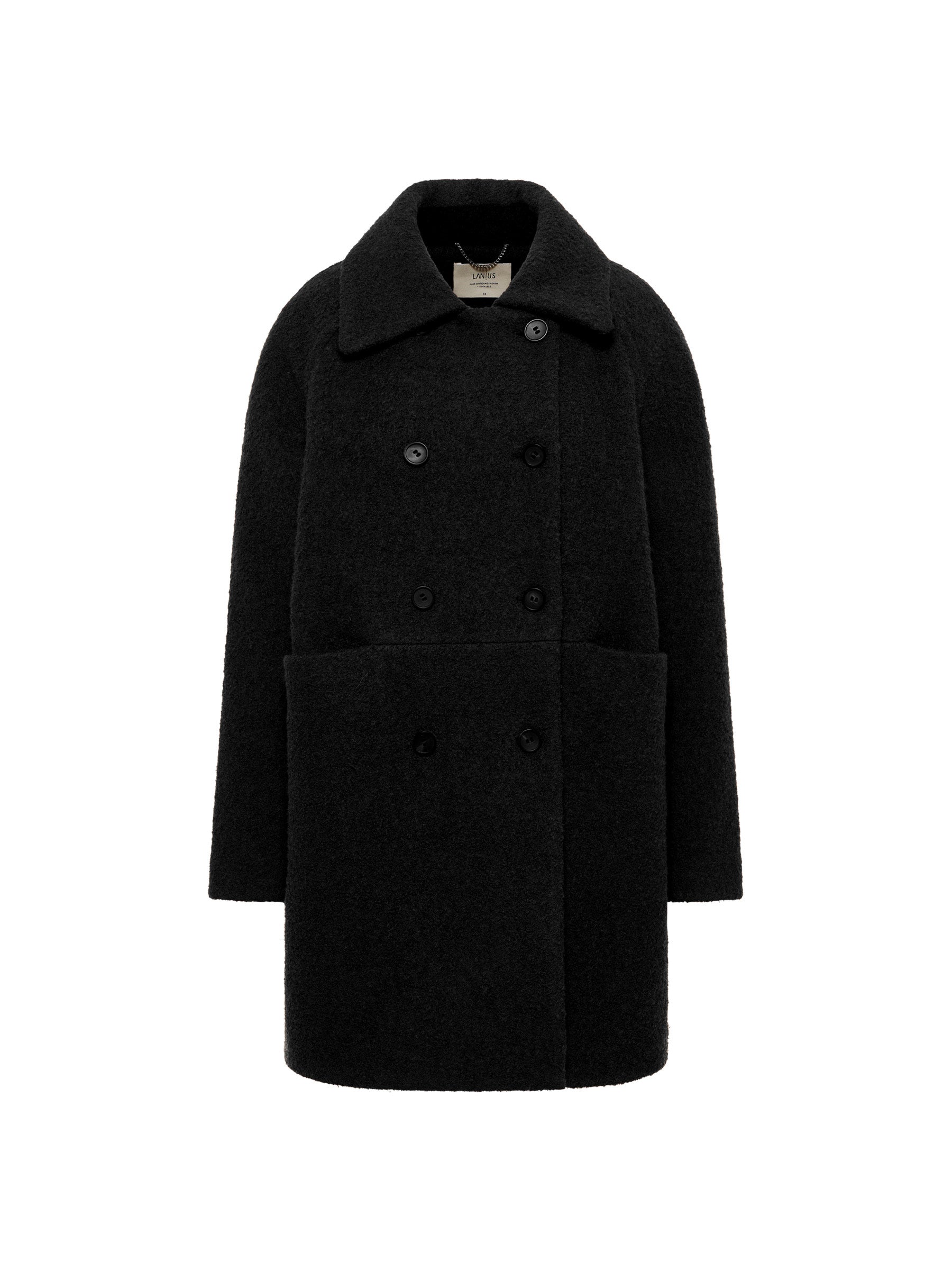Lanius - Bucle Coat - black