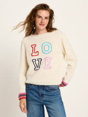 Lanius - Sweater With Embroidery - Mulitcolor