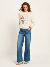 Lanius - Sweater With Embroidery - Mulitcolor
