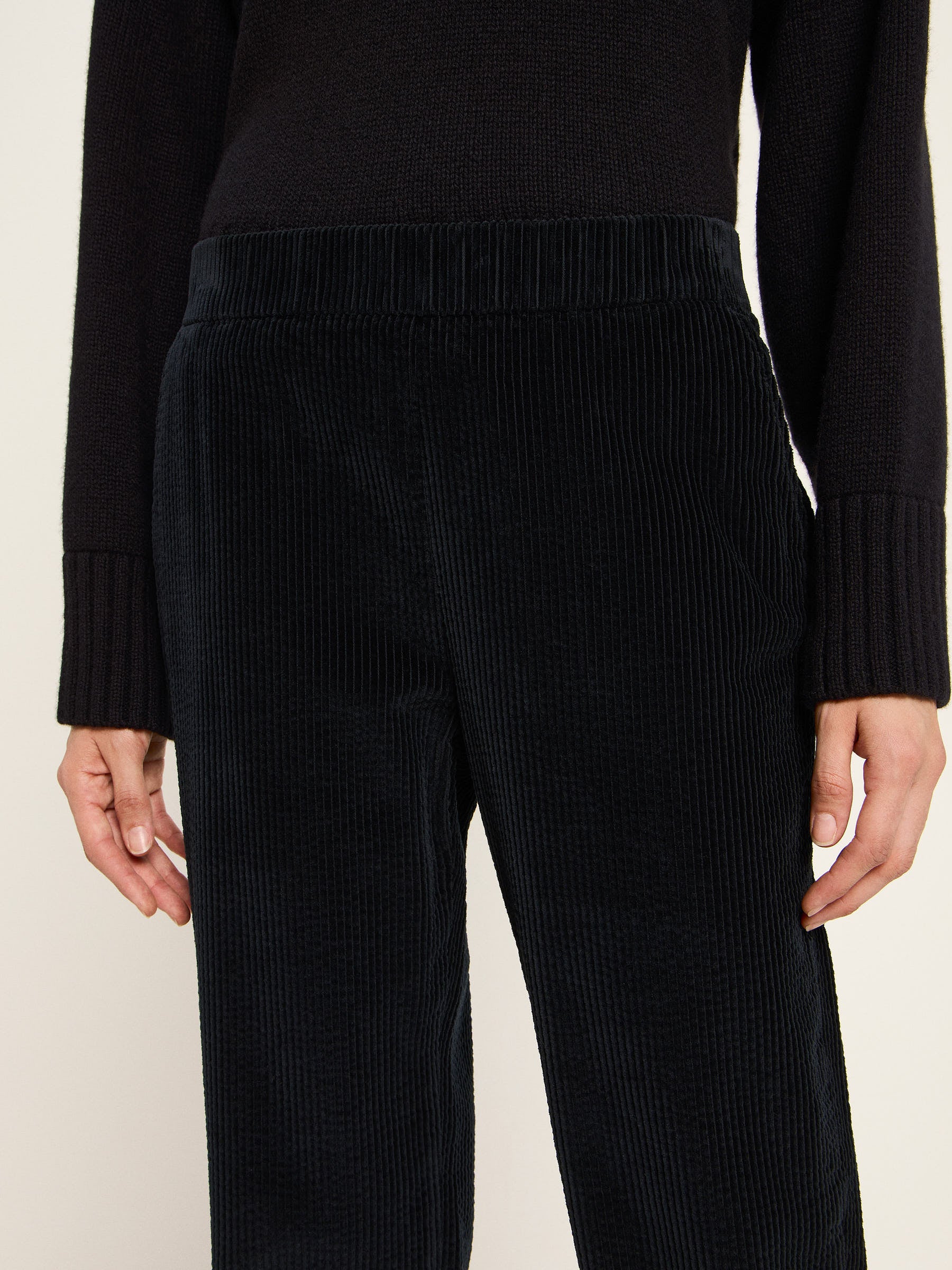 Lanius - Corduroy Trousers - Black