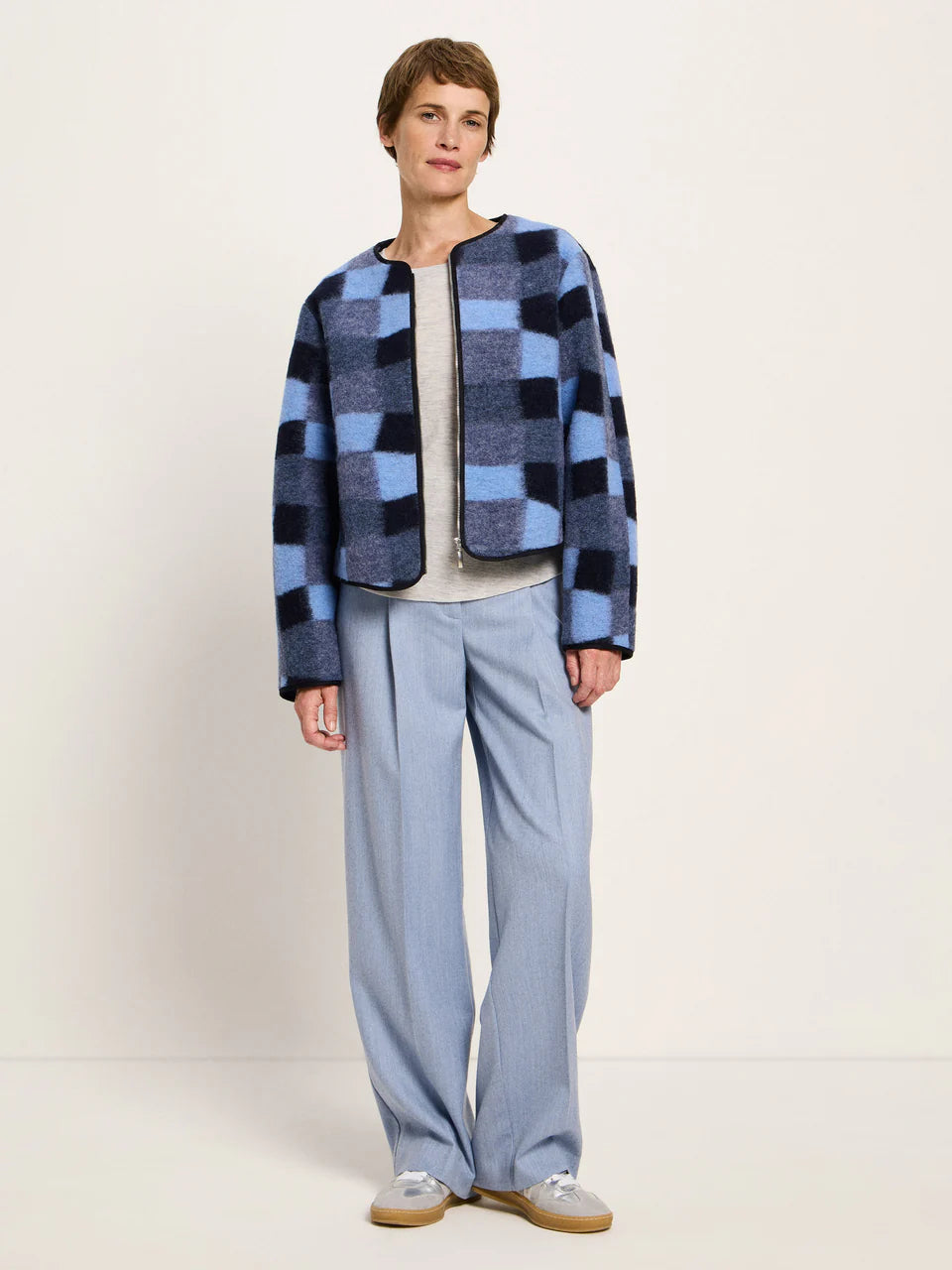 Linuis - Karo Jacket - Blue Multicolor