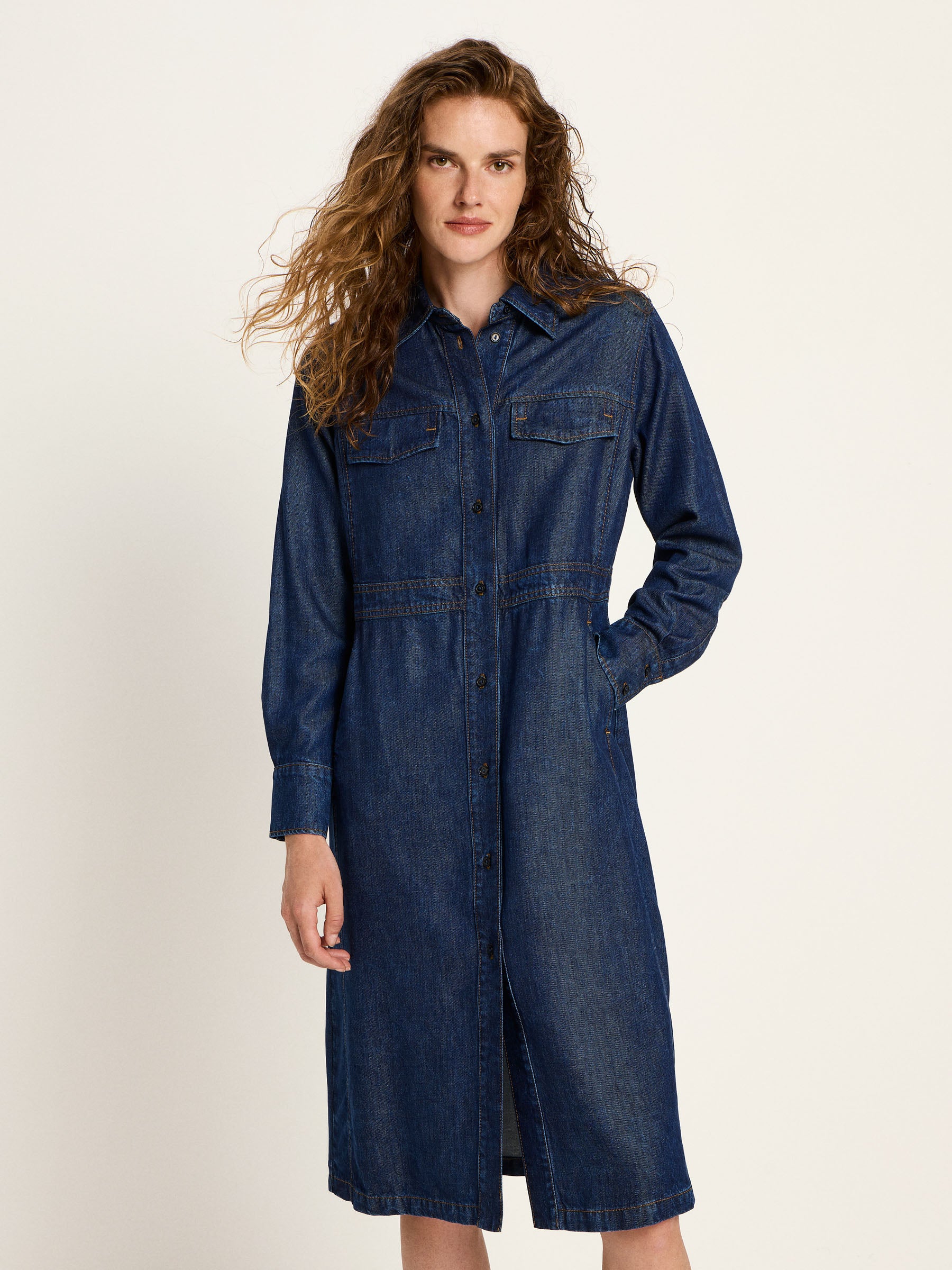 Lanius- Denim Dress - Blue