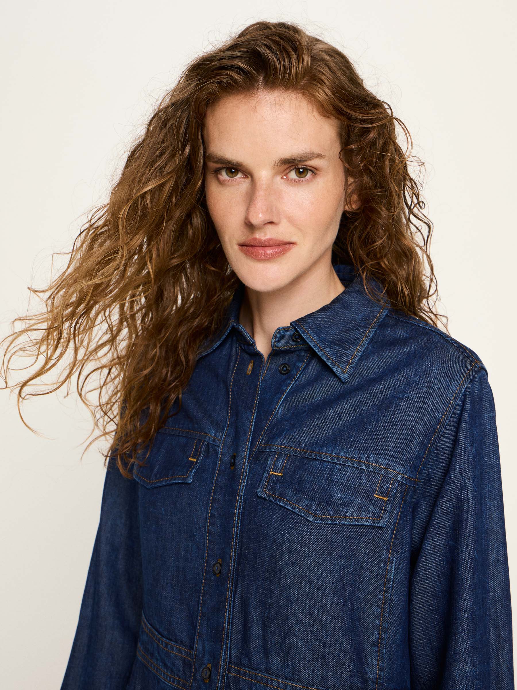Lanius- Denim Dress - Blue