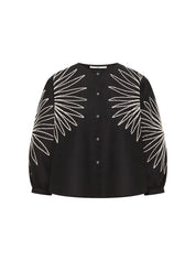 Lanius Embroidered blouse (GOTS)