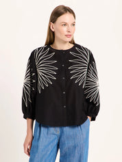 Lanius Embroidered blouse (GOTS)