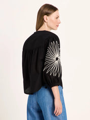 Lanius Embroidered blouse (GOTS)