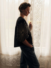 Lanius Embroidered blouse (GOTS)