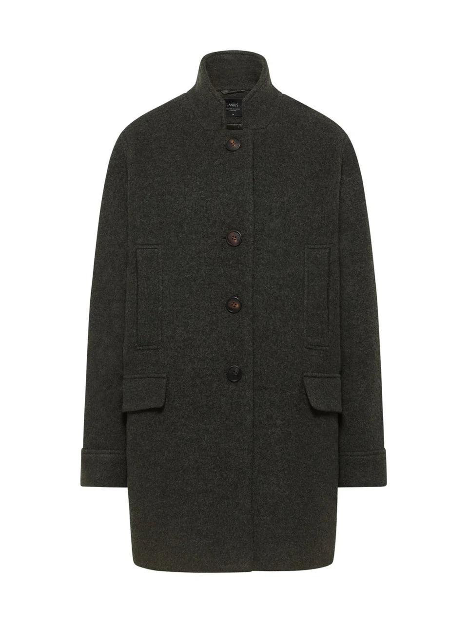 Lanius - Bouclé Coat - Dark Turtle
