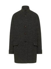 Lanius - Bouclé Coat - Dark Turtle