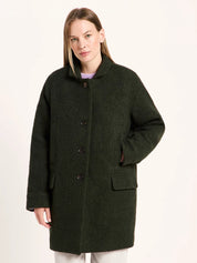 Lanius - Bouclé Coat - Dark Turtle