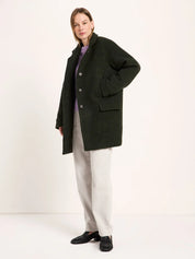 Lanius - Bouclé Coat - Dark Turtle