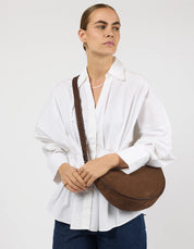 O MY BAG - Leo Midi Suede - Chocolate