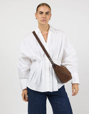 O MY BAG - Leo Midi Suede - Chocolate