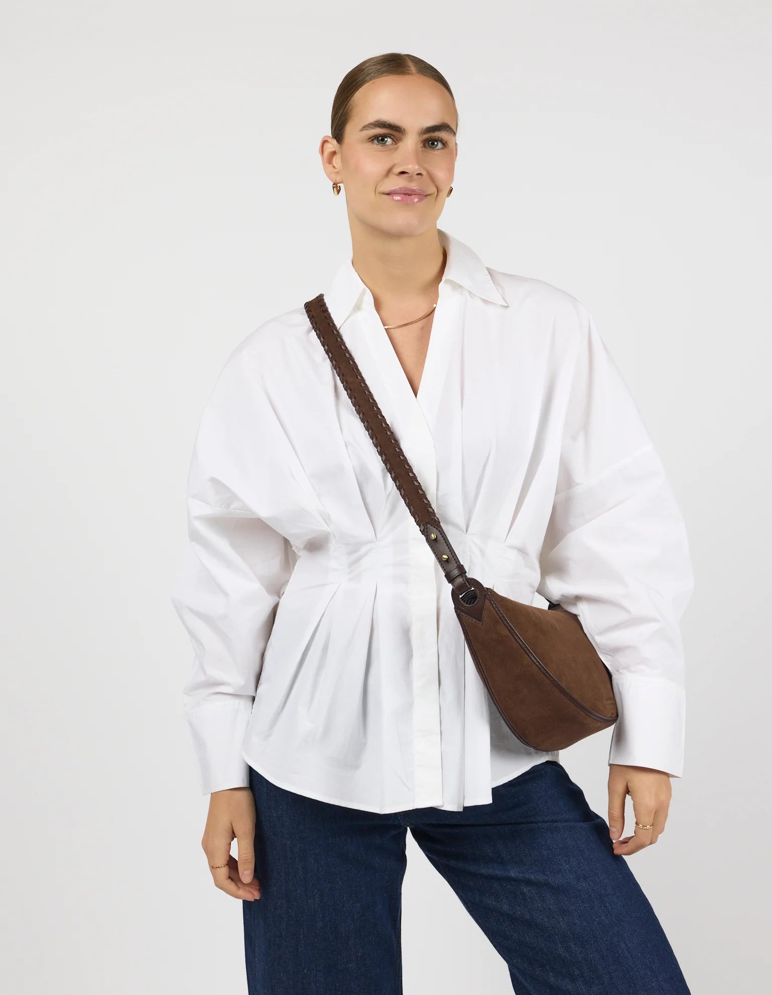 O MY BAG - Leo Midi Suede - Chocolate
