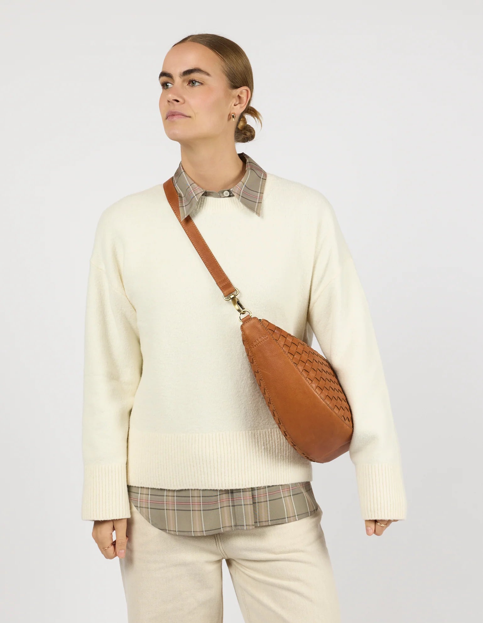 Leo Maxi - Woven Leather - Wild Oak