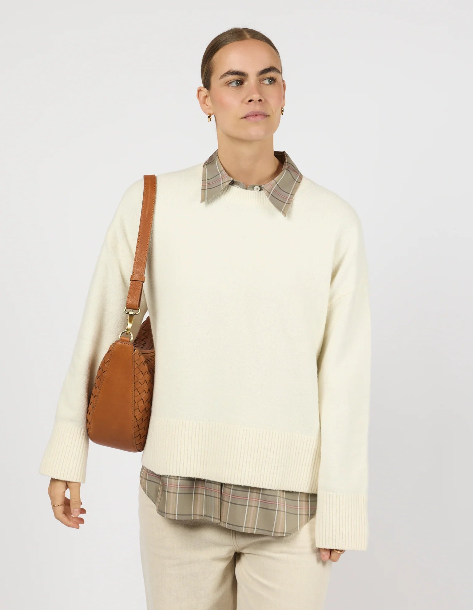 Leo Maxi - Woven Leather - Wild Oak