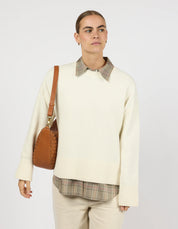Leo Maxi - Woven Leather - Wild Oak