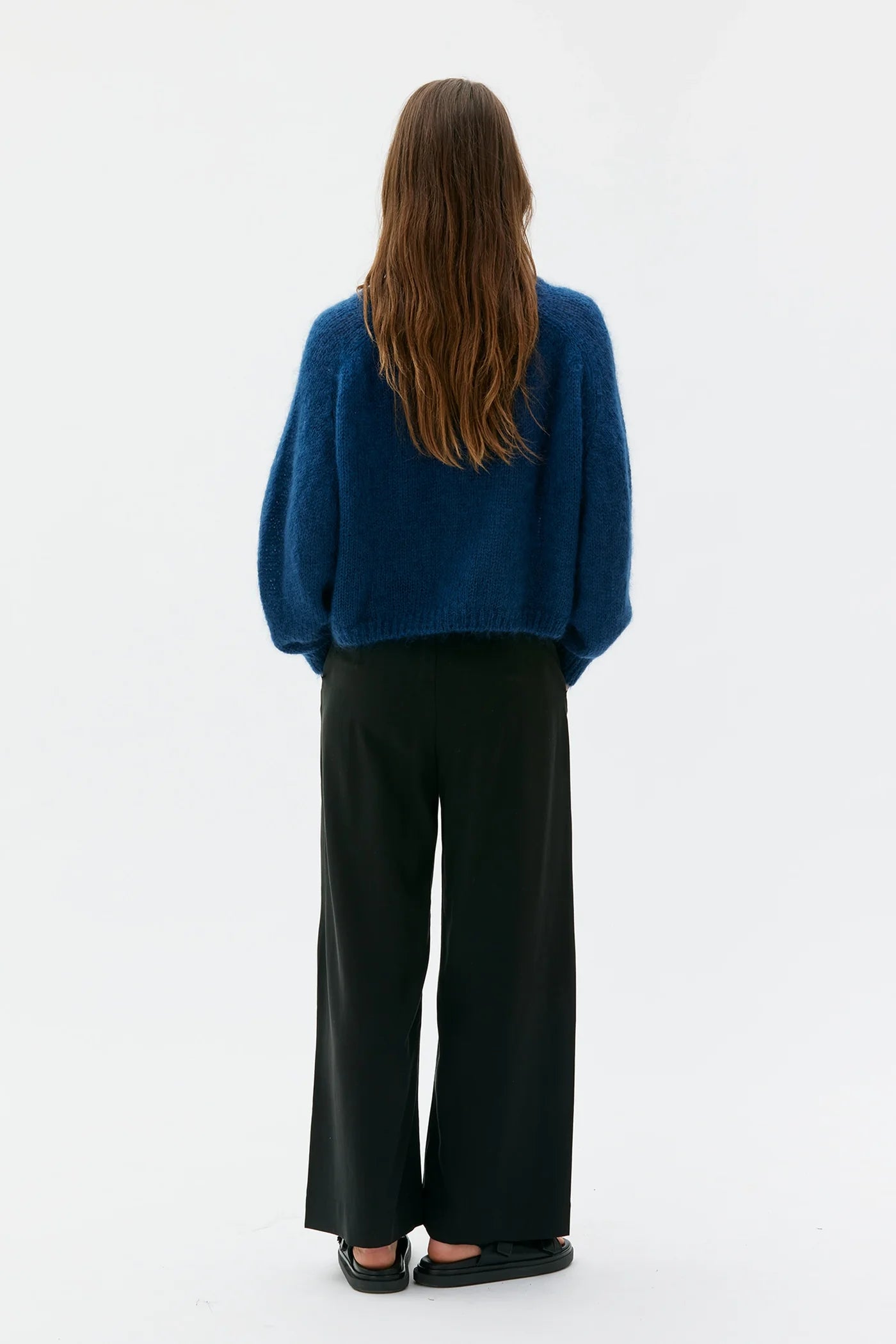 Maska - Faye Chunky Mohair Silk Sweater - Lazuli Blue