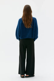 Maska - Faye Chunky Mohair Silk Sweater - Lazuli Blue
