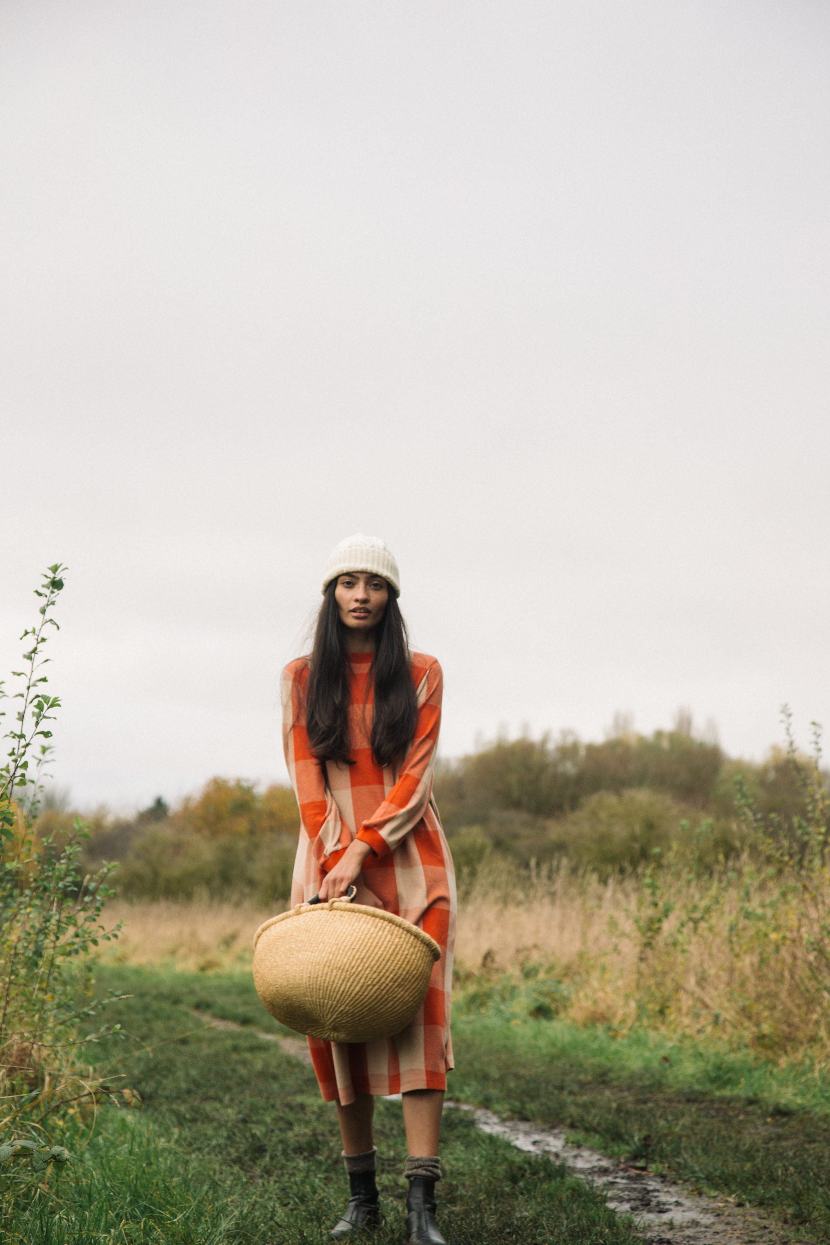 Beaumont Organic Miki-Cay Organic Cotton check dress