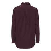 Schulz by Crowd - Skjorte i økologisk bomuld - Sanne Oversize shirt bordeaux