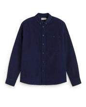 Thinking Mu Blue micro-corduroy Anto shirt - Blue