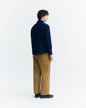 Thinking Mu Blue micro-corduroy Anto shirt - Blue