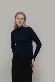 Rifo - Euridice Woman Cashmere Sweater - Blue Mora