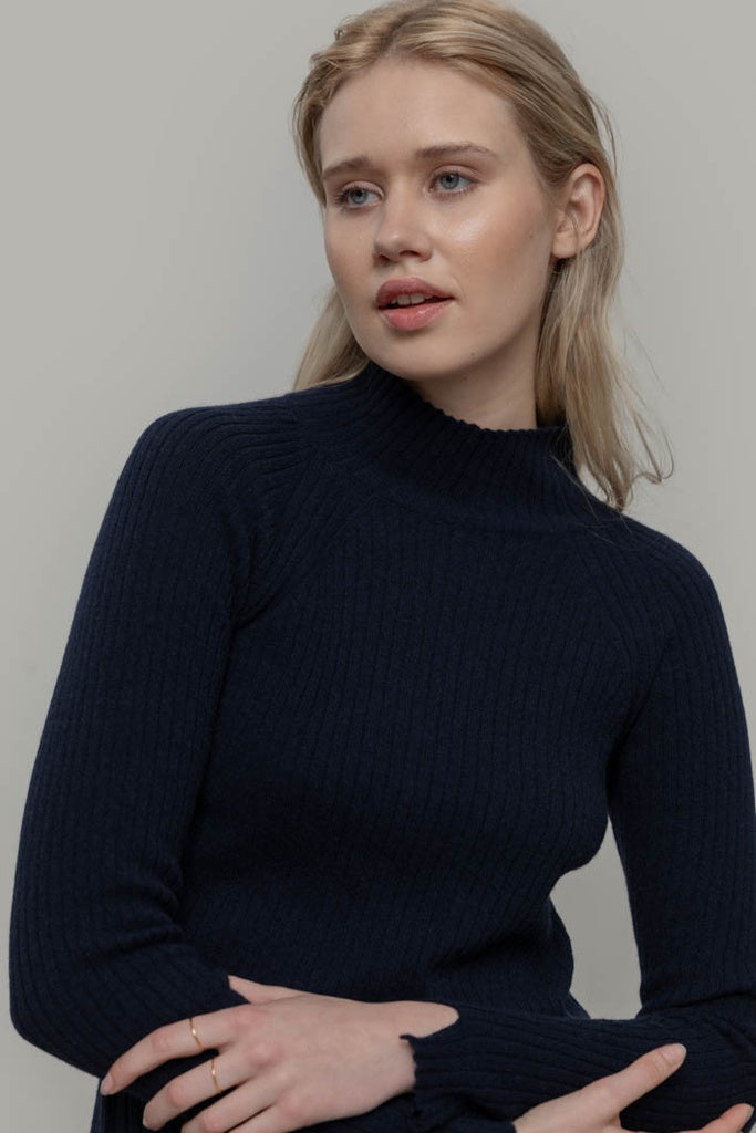 Rifo - Euridice Woman Cashmere Sweater - Blue Mora