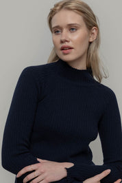 Rifo - Euridice Woman Cashmere Sweater - Blue Mora