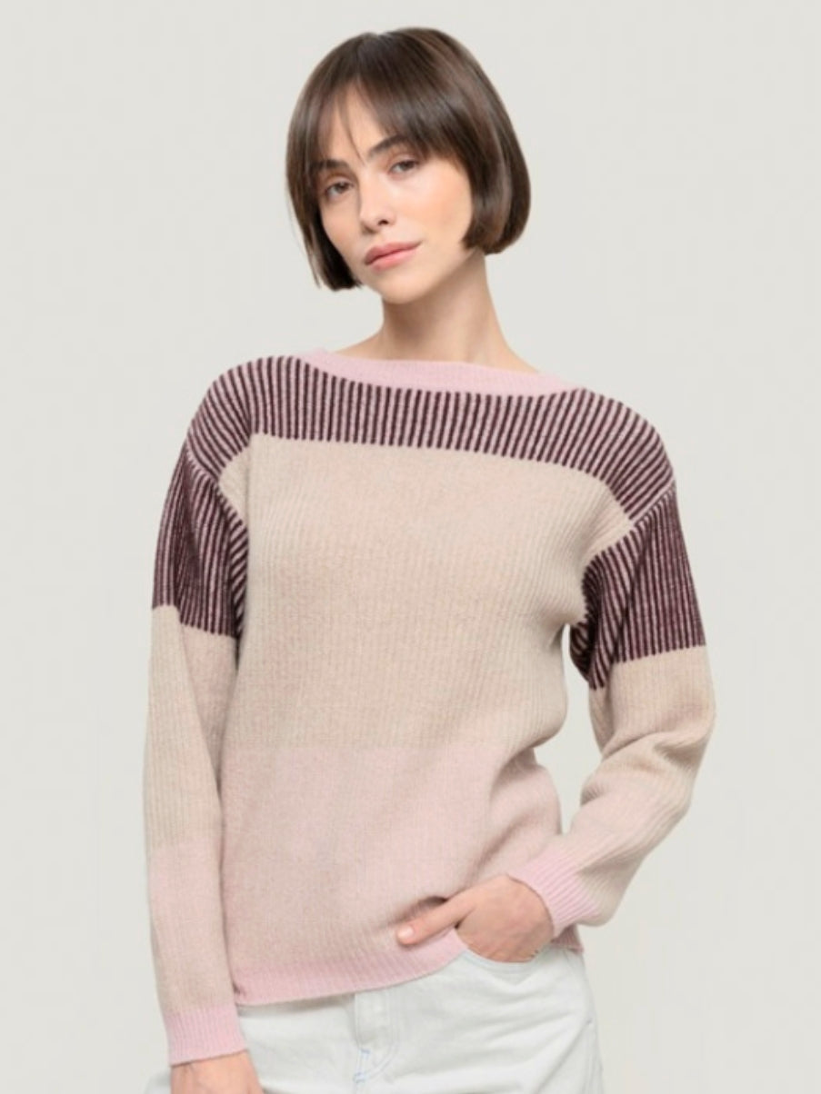 Rifo - Miriam Woman Cashmere Sweater - Rosa Peonia
