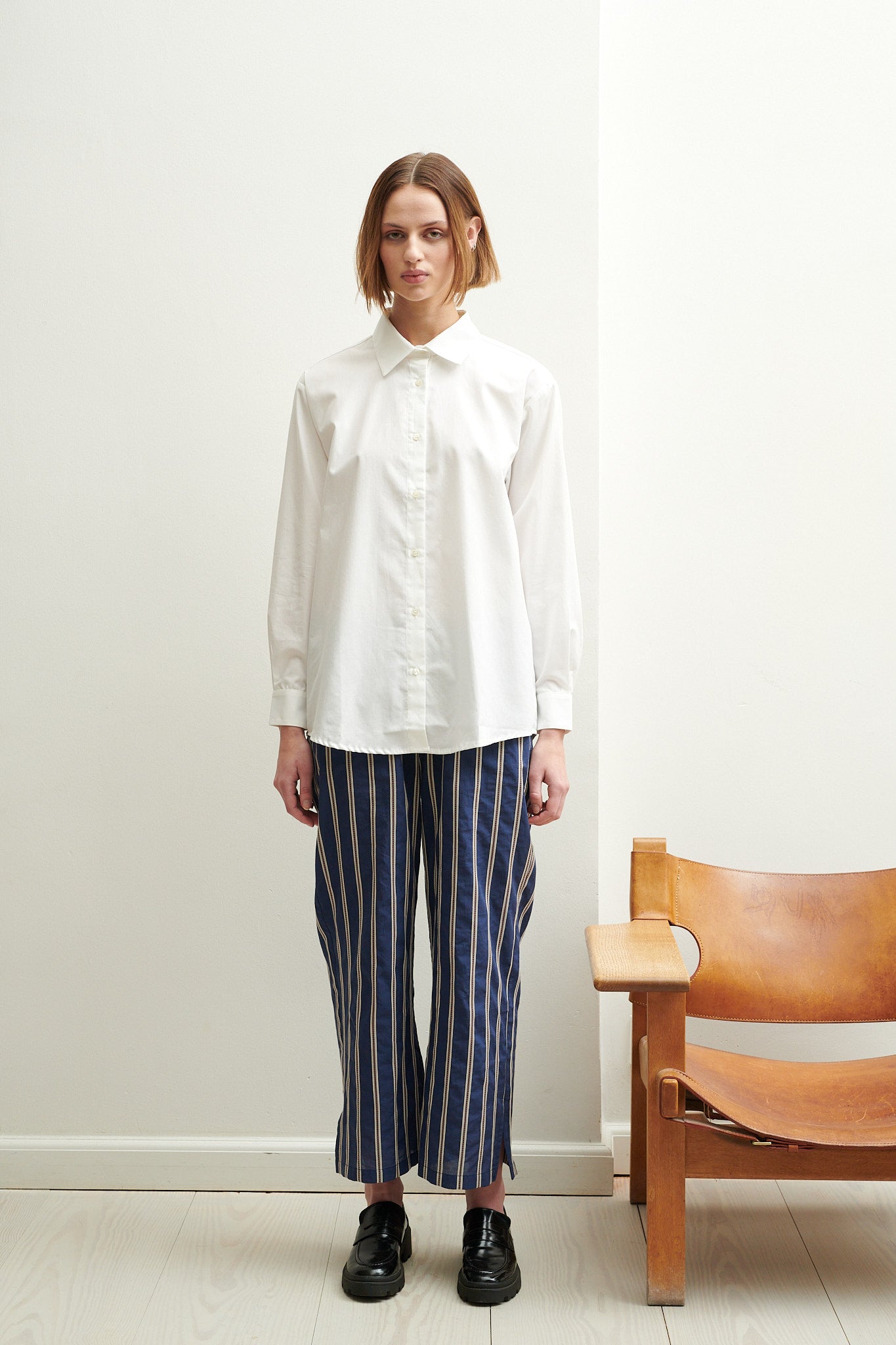 Schulz By Crowd Sanne oversize organic cotton white