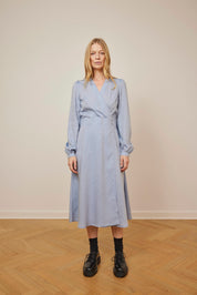 Schulz by Crowd - Kjole i Tencel - Dandy dress light Blue