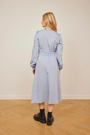 Schulz by Crowd - Kjole i Tencel - Dandy dress light Blue