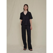 PINDA BLACK TENCEL PANTS