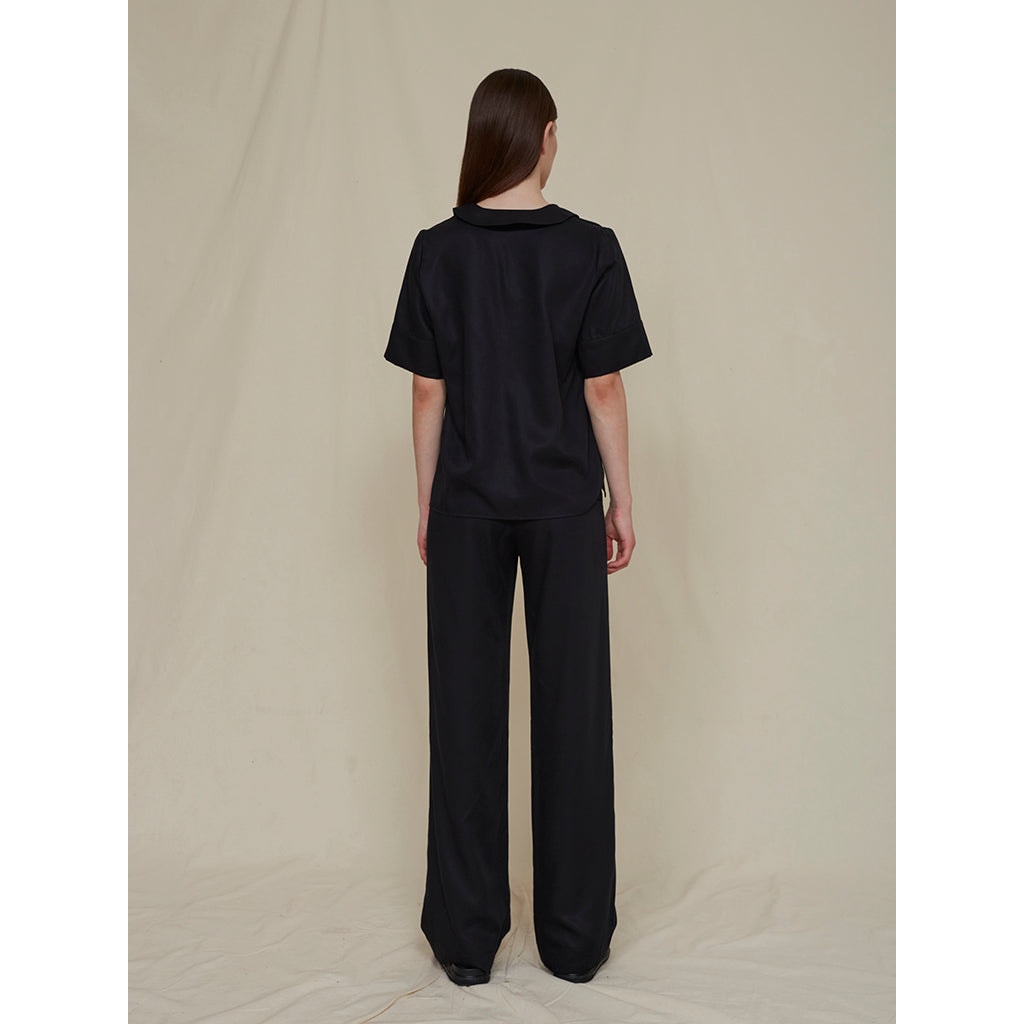 PINDA BLACK TENCEL PANTS