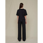 PINDA BLACK TENCEL PANTS