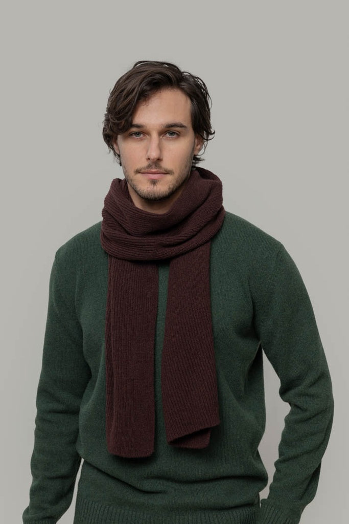 Rifo - Federico Recycled Cashmere Scarf - Brown Caffè
