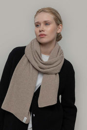Rifo - Federico Recycled Cashmere Scarf - Beige Sabbia