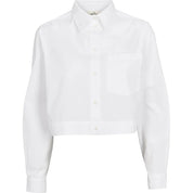 Basic Apparel - Silje Cropped Shirt - Bright White
