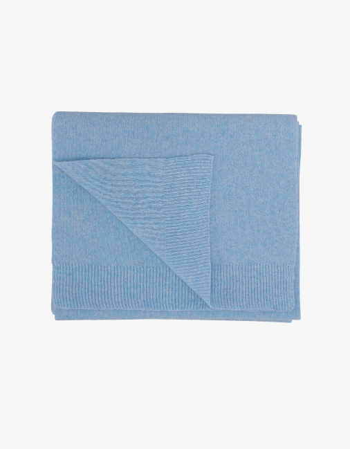 Merino wool scarf - Stone blue