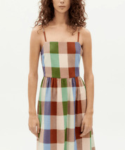 Thinking Mu Colorful Paola Dress Multicolor Checks