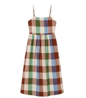 Thinking Mu Colorful Paola Dress Multicolor Checks