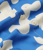 Thinking Mu Blue butterfly flowers Libelula blouse